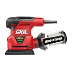 SKIL 7292-02 2.0 Amp 1/4 Sheet Palm Sander with Pressure Control , Red - Image 5