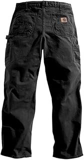 [カーハート] ウォッシュダック ワークパンツ B11 BLACK (W32×L30)