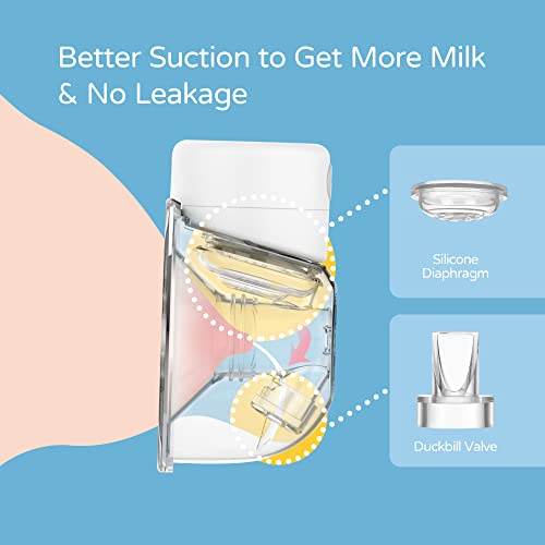 Wearable Breast Pump Replacement Parts Duckbill Valves 4Pcs & Silicone Diaphragm 4Pcs For Momcozy S12 S9, Original Part Accessories Replacement, Electric Breast Pump Part, Bpa Free, Easy To Clean,8Pcs #TOP2