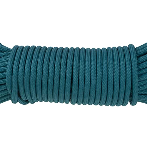 Image of 550 para Cord Parachute Survival Cord Rope Spec Type III 7 Strand Paracord Rope, Military Grade Nylon 4mm Diameter(Torquoise, 10)