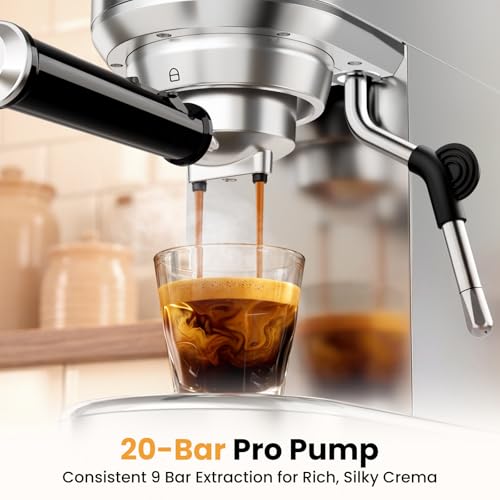 20 Bar Espresso Machine with Milk Frother