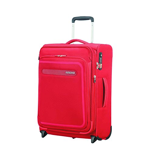 American Tourister Airbeat - Upright 55/20 Expandable Equipaje de mano, 55 cm, 48 liters, Rojo (Pure Red)