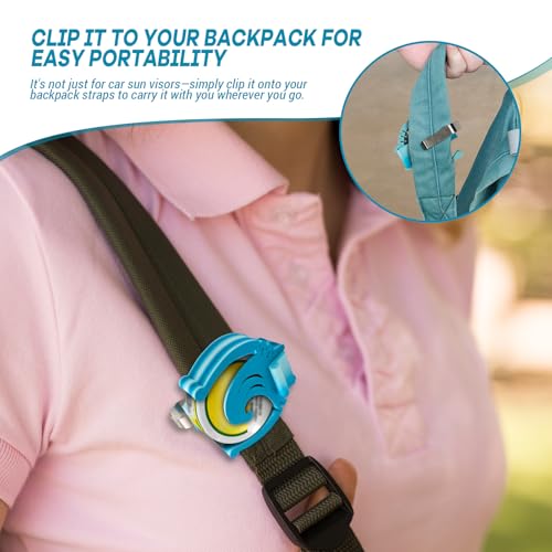 Image of Car Visor Clip Holder for ZYN，Suitable for cans of 2.75 inch*0.78 inch,Universal high-Temperature Resistant Sun Visor Accessories for Bag cansInterior Car Accessories for Organization(Wave)