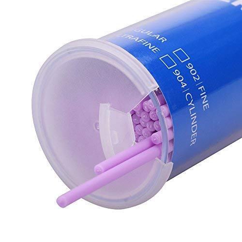 BONEW 400 Stück Dental Einweg Produkt Dental Micro Applikator Pinsel Biegbar Ultrafine Dia.1.5 Mm (lila)