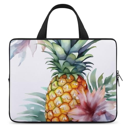 Sac ordinateur portable ananas tropical pour PC et tablette résistant