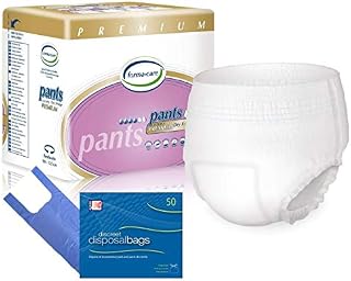 Forma-Care *Exclusive Bundle Deal* Premium Dry Pull Up Pants XL (84pk) - Moderate to Heavy Incontinence with 50 Disposal Sacks (Bundle)