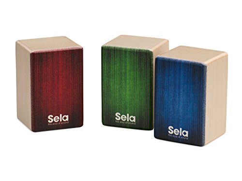 Sela SE 108 Mini Cajon Shaker Set, geeignet für rhythmische Begleitung, Hand Percussion, 3 Varianten: Soft, Medium, Hard - Image 3