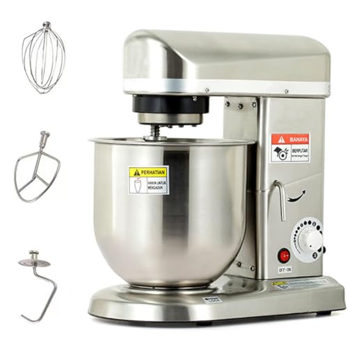 Impastatrice, impastatrice elettrica con ciotola in acciaio inossidabile, 3 velocità per una miscelazione efficiente, perfetta per cuocere e cucinare