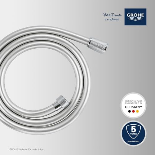 GROHE VitalioFlex Silver, Brauseschlauch 1,50m, TwistFree ohne Verdrehen – Ansicht 3