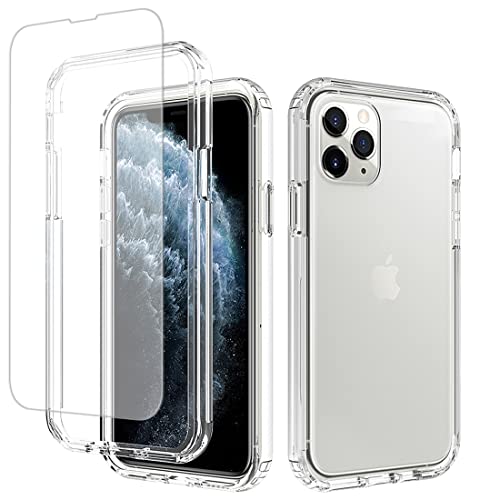 Coque iPhone 11 Pro Max transparente avec protection écran verre