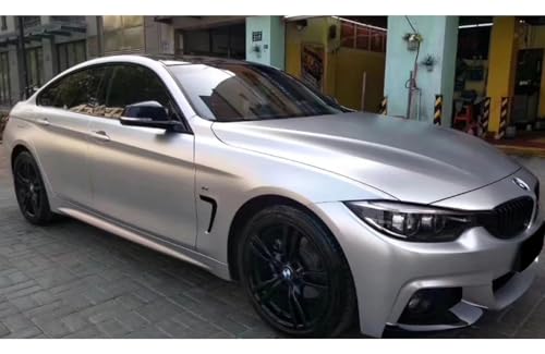 Image of Matte Silver Metallic Vinyl Car Wrap Paint Replacement Film Roll with Nano Air Release Technology, Stretchable & Waterproof. (24 x 150 inch, Silver Matte Metallic)