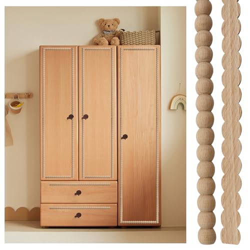 Adornos de madera con cuentas para decoración de pared en salones y hogares 6