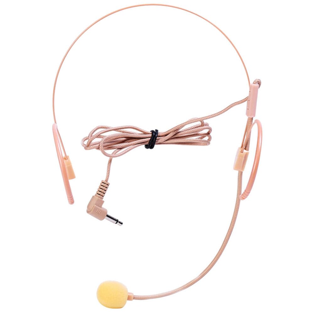 Milisten Lightweight Headset Microphone for Singing and Speaking Flexible Wired Ear Microphone for Teachers Performers and Tour Guides Portable and Sound Amplification