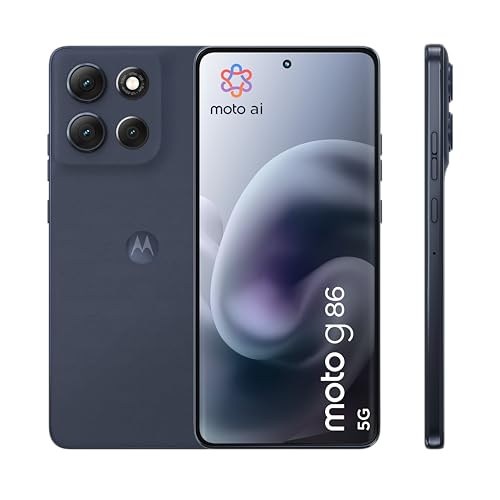 Motorola Moto g86 5G Smartphone (6,67“-Super-HD-Display, 50-MP-Kamera mit Moto-AI, 8/256 GB, 5100 mAh, Android 15) Pantone Spellbound, inkl. Schutzcover