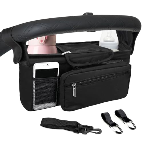Kinderwagen Organizer – Universal mit Isoliertem Becherhalter,...
