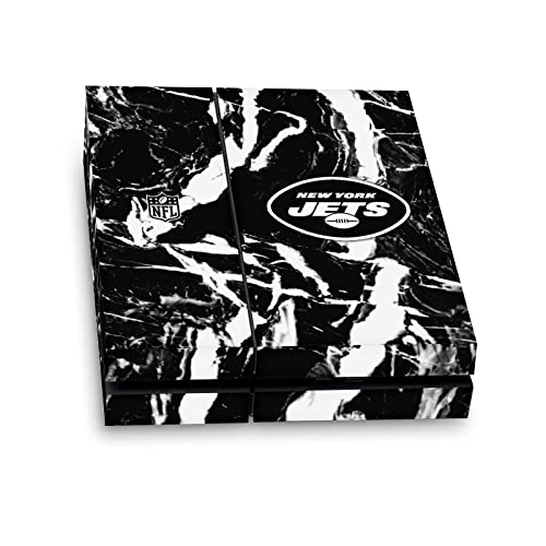 Skin New York Jets PS4 - Solution anti-rayures en vinyle marbre pour rajeunir votre console