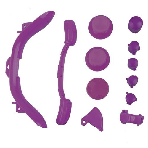Xbox 360 Purple Full Parts Set (Thumbsticks, D-pad, Buttons, Triggers, Bumpers, Bottom Trim) for your controller