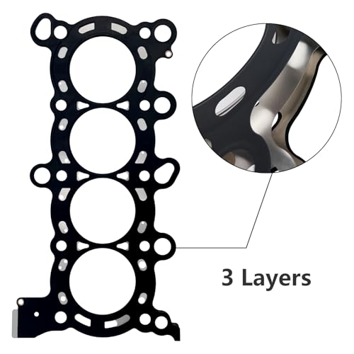 Image of HS26397PT Head Gasket with Head Bolts Set for Honda Civic HR-V 1.8L 2006-2020, for Acura ILX 2.0L2013-2015, L4 R20A5 R18A1 R18Z1 R18A4 R18A9 R18Z9, 12251R60U01 HS54528