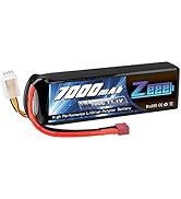 Zeee 3S Lipo Battery 11.1V 7000mAh 100C RC Batteries Deans Connector with Metal Plates for RC Car...