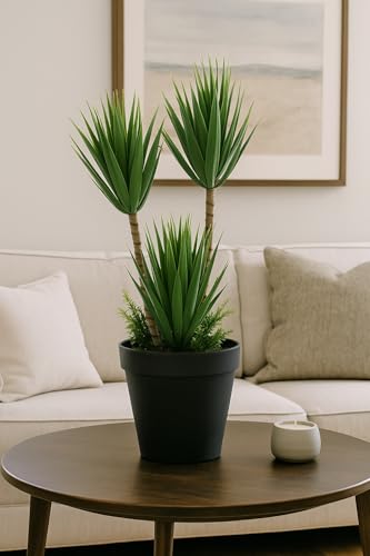 Image of ENUTROF Artificial Table Top Plant for Gifiting, Home Decor, Office Decor & Commercial Site || Artificial Plant for Indoor |(Green)
