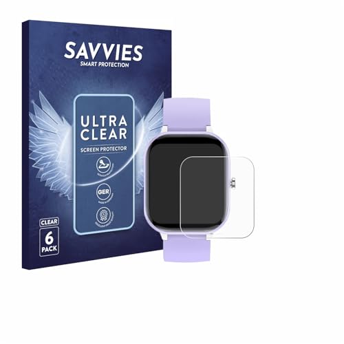Savvies 6 Stuks Schermbeschermer voor Hengto H39 Plus 1.4" Screen Protector Ultra Transparant