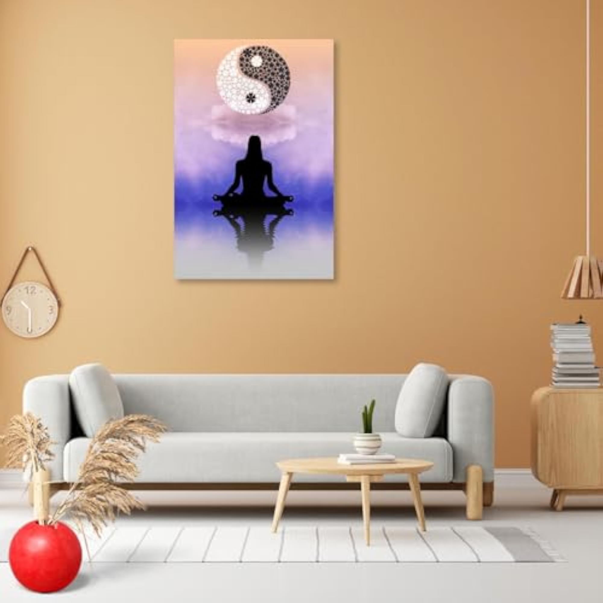 Yin Yang Peel & Stick Vinyl Wall Sticker