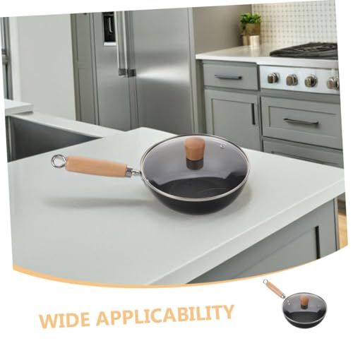 Wok de hierro fundido LABRIMP con tapa para cocción tradicional miniatura 7