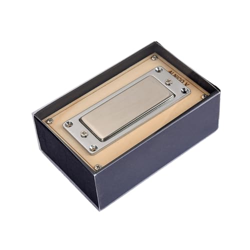GLSTOY 2 ギターベースピックアップ ギターのハムバッカーピックアップ ギターピック エレキギターのピックアップ ハムバッカーネックピック ハムバッカーブリッジピック 木製 Silver