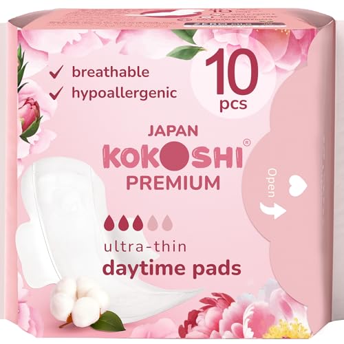 Kokoshi Premium Japanese Sanitary Pads for Women 245mm 10pcs