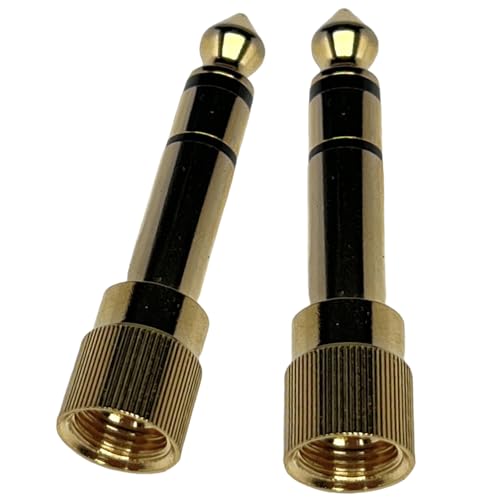 Adaptador de 3.5 mm a 6.35 mm CESS para cable de audio estéreo