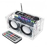 DIY Elektronik Lautsprecher Löten Bausatz,Löt Bausatz Lautsprecherkit Bluetooth mit FM,DIY Elektronik Bausatz Empfänger Musikspieler mit LED Anzeigeleuchte,Fernbedienung für Löten Lernen Erwachsene