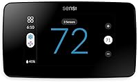 Sensi Touch 2 ST76 Smart Thermostat: WiFi Touchscreen, Alexa Compatible, Energy Star, Easy DIY Install, Room Sensors