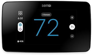 Sensi Touch 2 ST76 Smart Thermostat: WiFi Touchscreen, Alexa Compatible, Energy Star, Easy DIY Install, Room Sensors