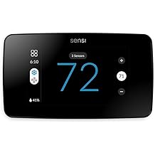 Sensi Touch 2 Smart Thermostat with Touchscreen Color Display, 100 Years of Expertise, Programmable, Wi-Fi, Data Privacy, Easy DIY, Works with Alexa, Energy Star Certified, ST76, C-Wire Required