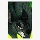 Leyland Designs Shenzi Portrait Bumper Sticker Window Water Bottle Decal 5