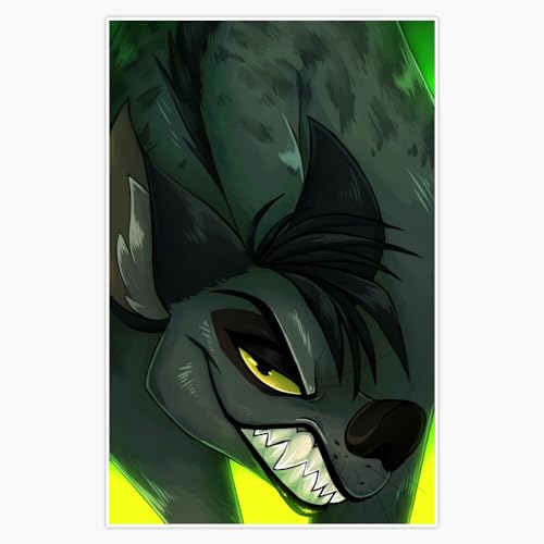 Leyland Designs Shenzi Portrait Bumper Sticker Window Water Bottle Decal 5