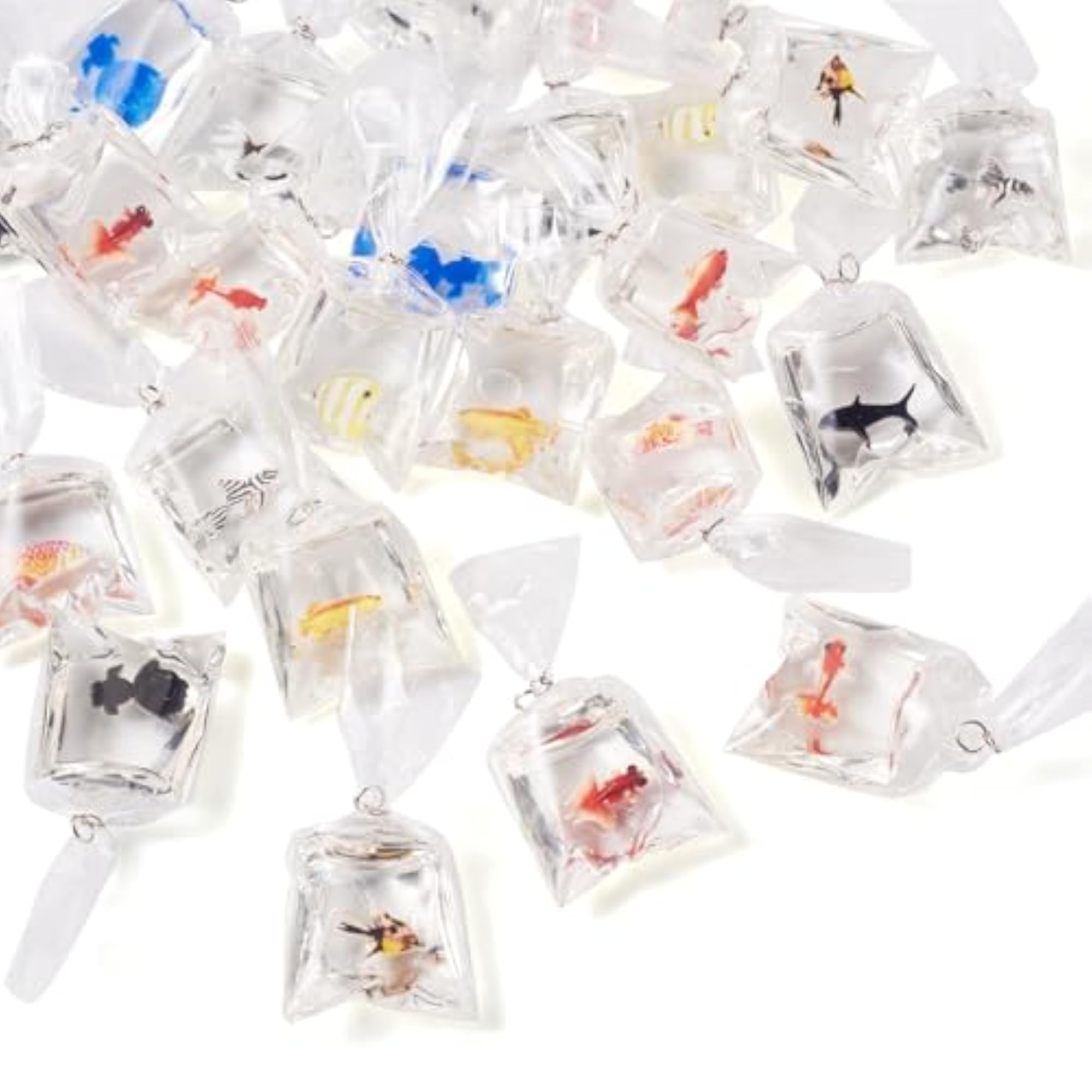 Resin Goldfish Charms Fish Bag Dangle Big Pendant for DIY Crafts