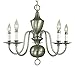 Framburg 2525 AB 5-Light Jamestown Dining Chandelier, Antique Brass