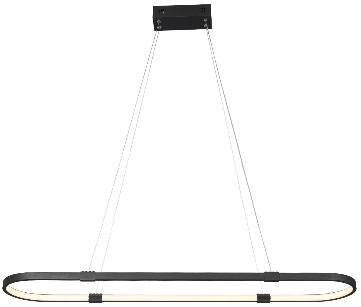Lustre pour table rectangulaire chic avec télécommande pour s'adapter à la pièce