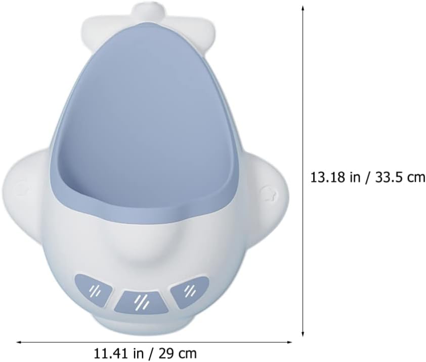 Potty Training Urinal for Boys Airplane Design Toilet Training Urinal Standing Urinal Pee Trainer Urine for Kids Children Boy Blue