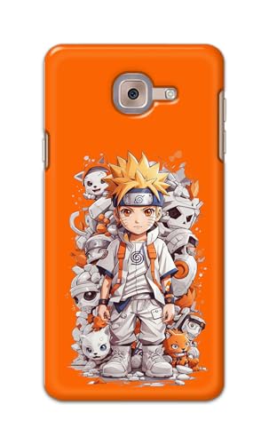 Image of Plastic Printfidaa Printed Hard Back Cover Case For Samsung Galaxy J7 Max Back Cover (Famous Anime Cartoon Character) -112, Multicolor