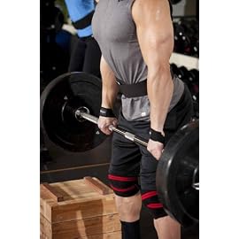 Harbinger Red Line 78-Inch Knee Wraps for Weightlifting (Pair)