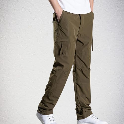 Mens Cargo Pants Slim Fit Baggy Casual Joggers Cotton Strench Work Pants Outdoor Travel Hiking Pants with Pockets3
