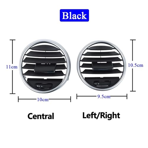 Clips de ventilación centrales para Mercedes Clase M ML GL, lengüeta de repuesto 2005-2012 3
