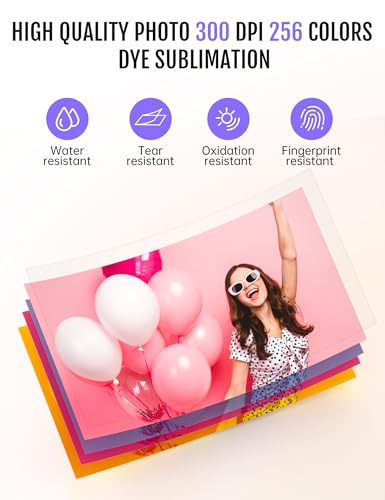 Image of iDPRT 4x6 Photo Printer, CP4100 Photo Printer for iPhone & Android with 108 Sheets & 2 Cartridges, Wi-Fi Wireless Portable Picture Printer, Instant Print Photos, Dye Sublimation, White