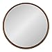 Kate and Laurel Hutton Round Wood Framed Wall Mirror, 36