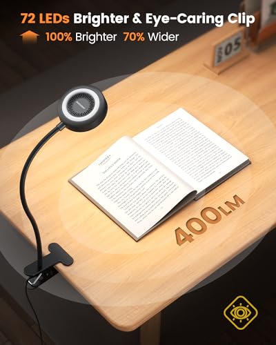 Glocusent 72 LED Desk Lamp for Dorm,Amber Night Light with Remote Control - image 2
