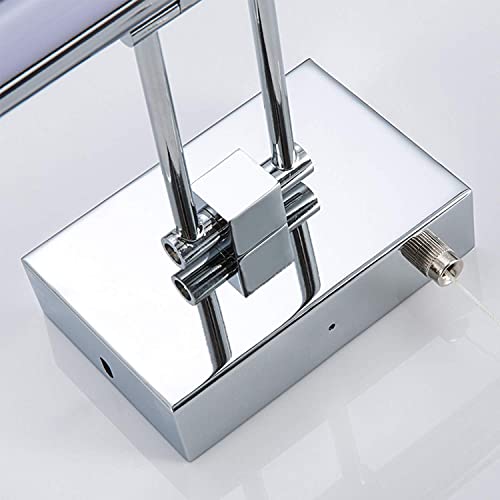 Espejo de baño con luz y lámpara cromada de 4000K orientable 6