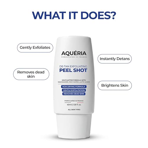 Image of Aqueria Complete De-Tan & Brightening Body Care Combo | 5.5% AHA BHA Underarm Brightening Roll On (50ml) + Instant De-Tan Exfoliating Body Wash (200ml) + 10% Enzyme Peel Shot (40ml) | Helps Reduce Tan, Dark Spots, Pigmentation & Uneven Skin Tone | For Men & Women