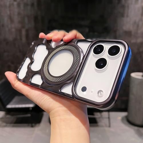 LUVI iPhone 17 Pro MaxΉ op[P[X C p M MagsafeیΉ t@bV ϏՌJo[ K[Y fB[X Y ubN